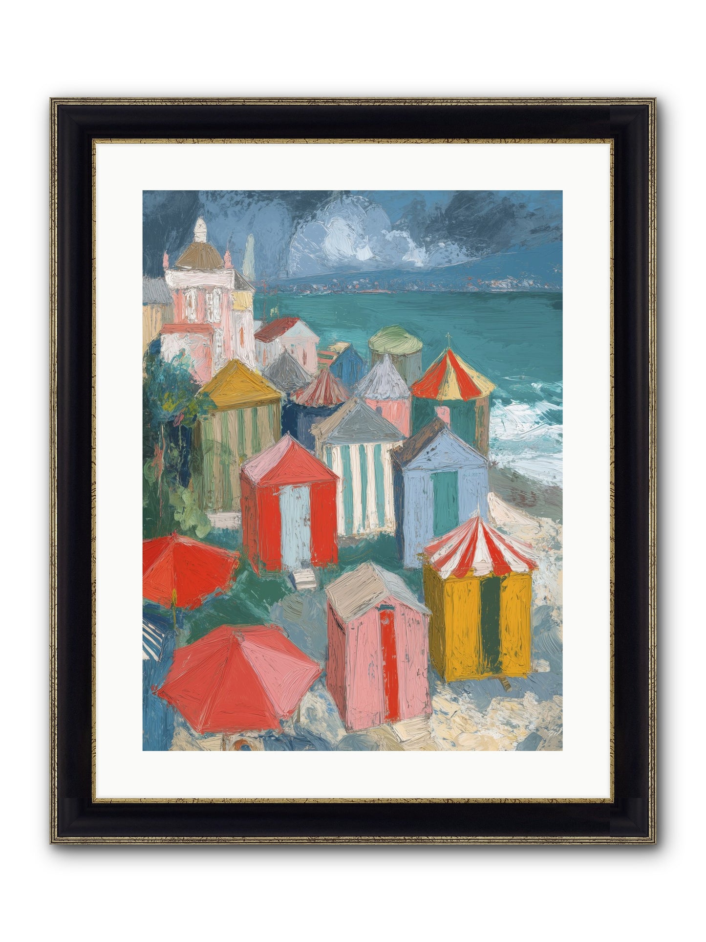 Every July Framed Print - Black & Gold 18x24
