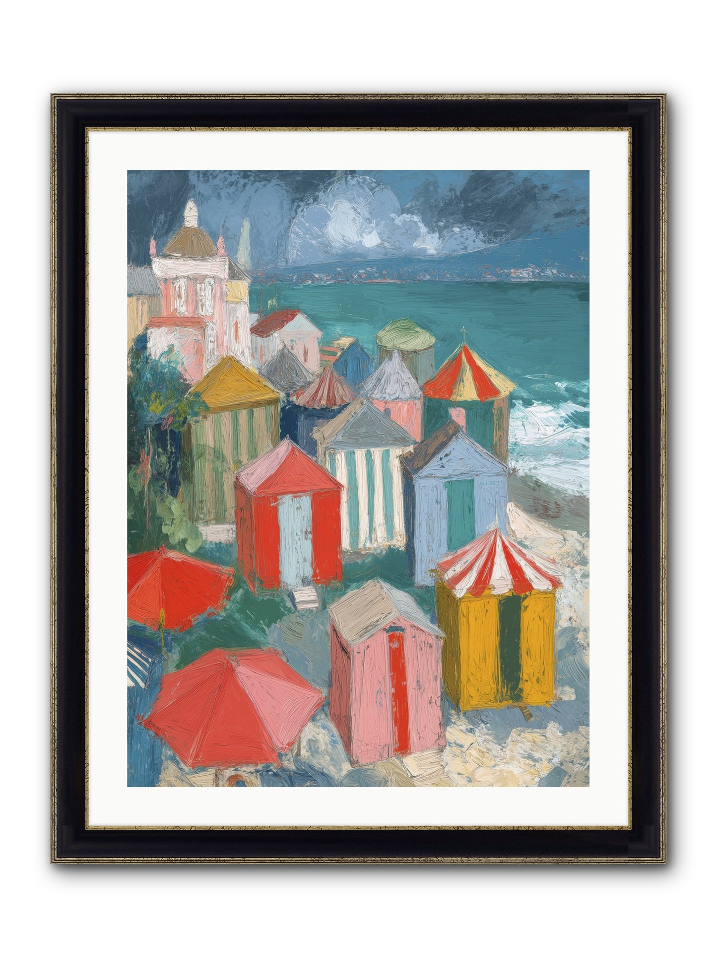 Every July Framed Print - Black & Gold 24x32