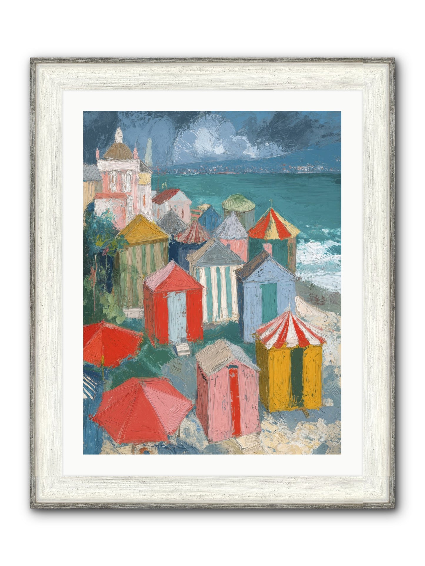 Every July Framed Print - Driftwood White 24x32
