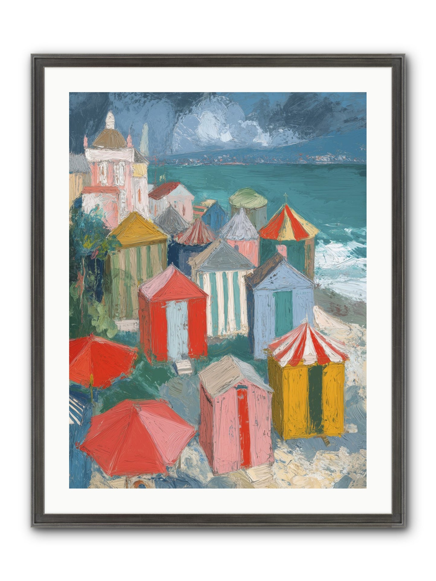 Every July Framed Print - Slimwoods Black/Silver 24x32
