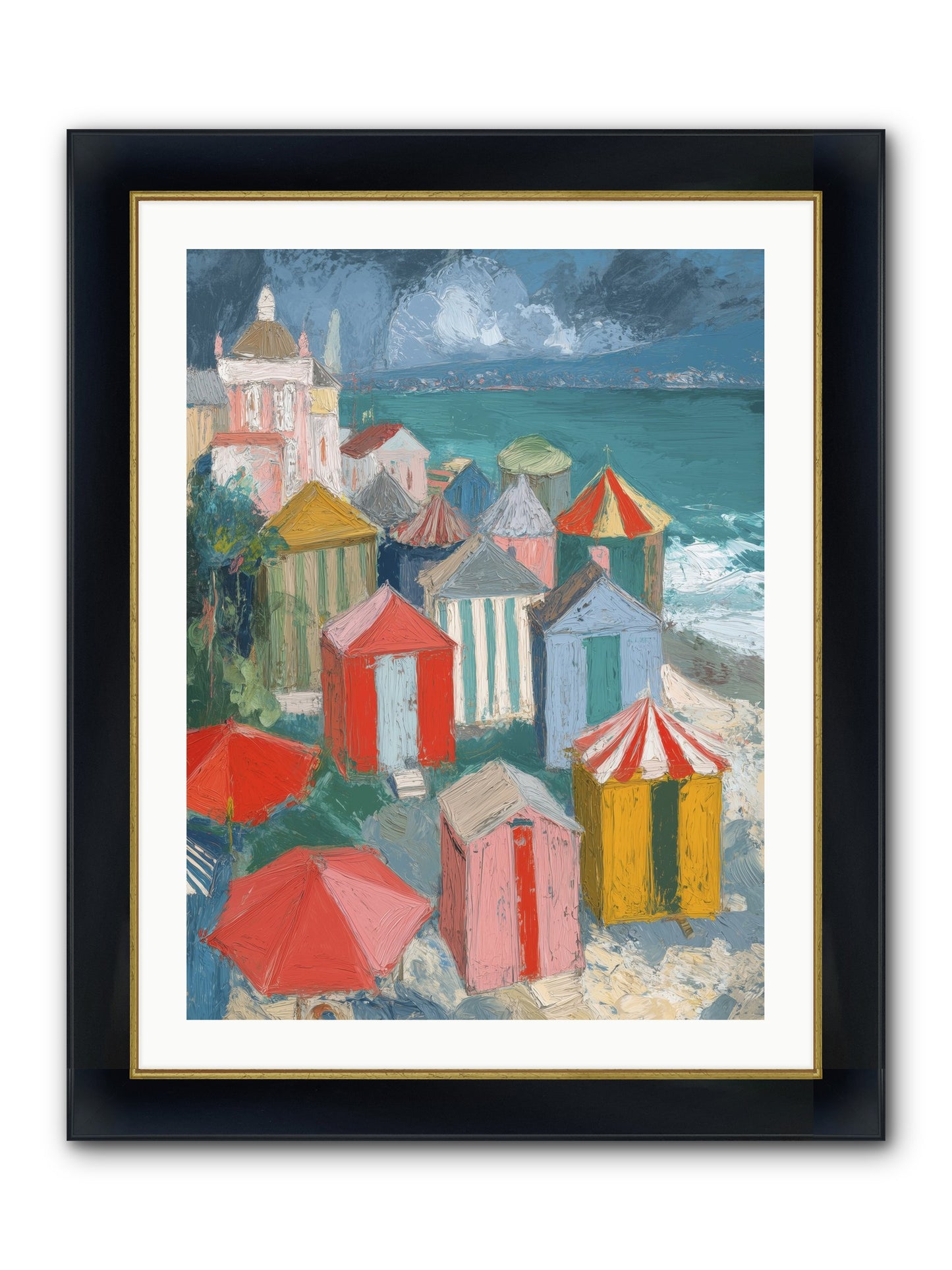 Every July Framed Print - Wide Black w/Gold 24x32