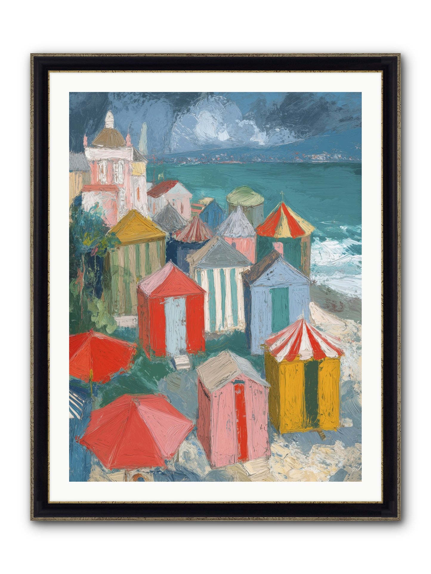 Every July Framed Print - Black & Gold 30x40