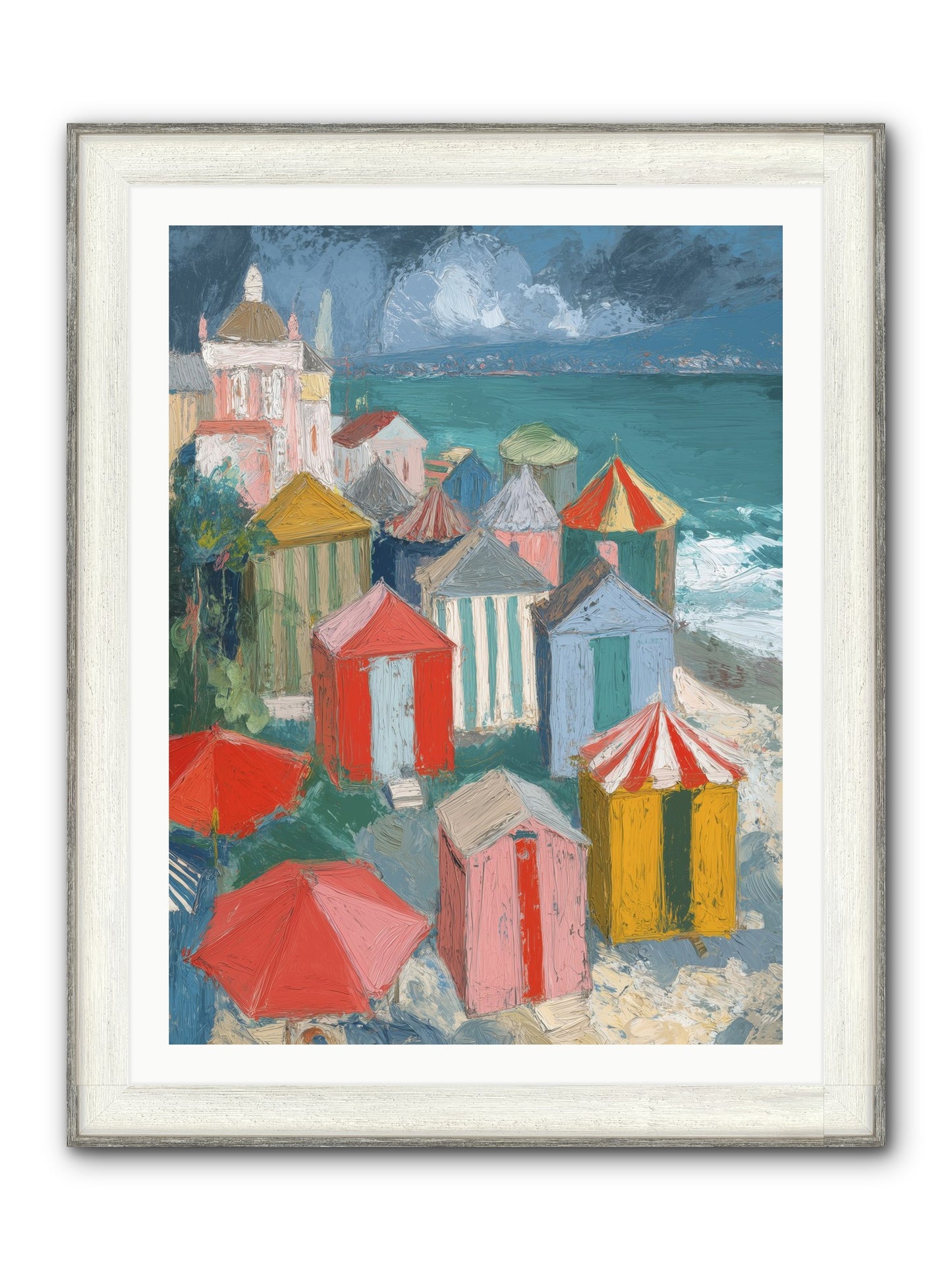 Every July Framed Print - Driftwood White 30x40