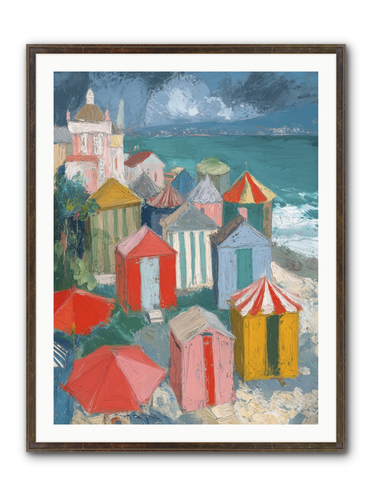 Every July Framed Print - Slimwoods Black/Gold 30x40