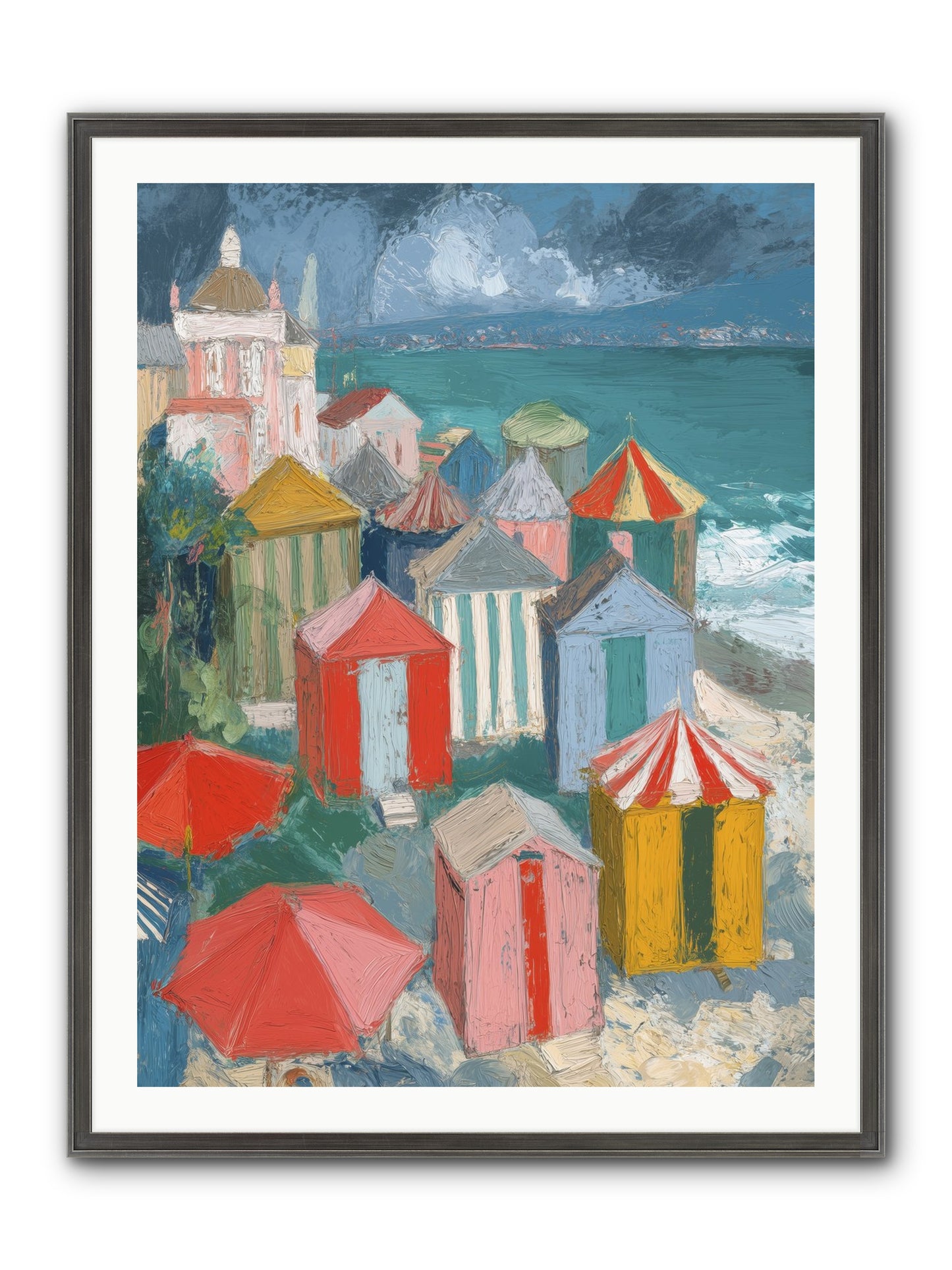 Every July Framed Print - Slimwoods Black/Silver 30x40