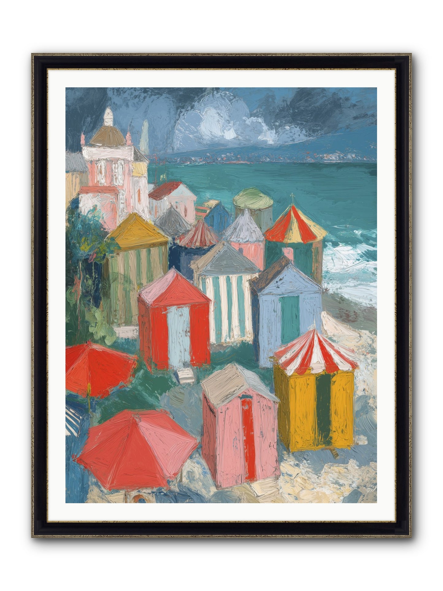 Every July Framed Print - Black & Gold 36x48