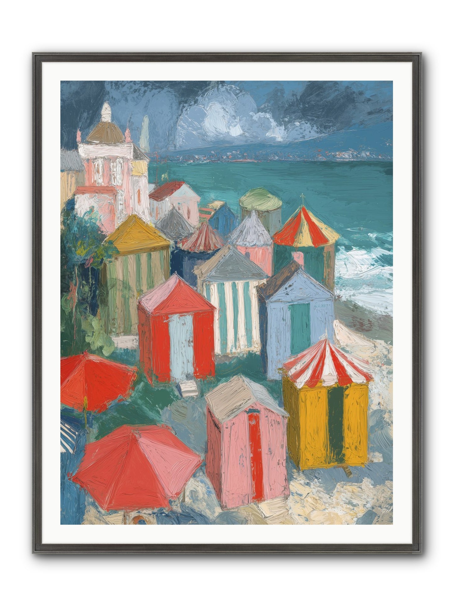 Every July Framed Print - Slimwoods Black/Silver 36x48