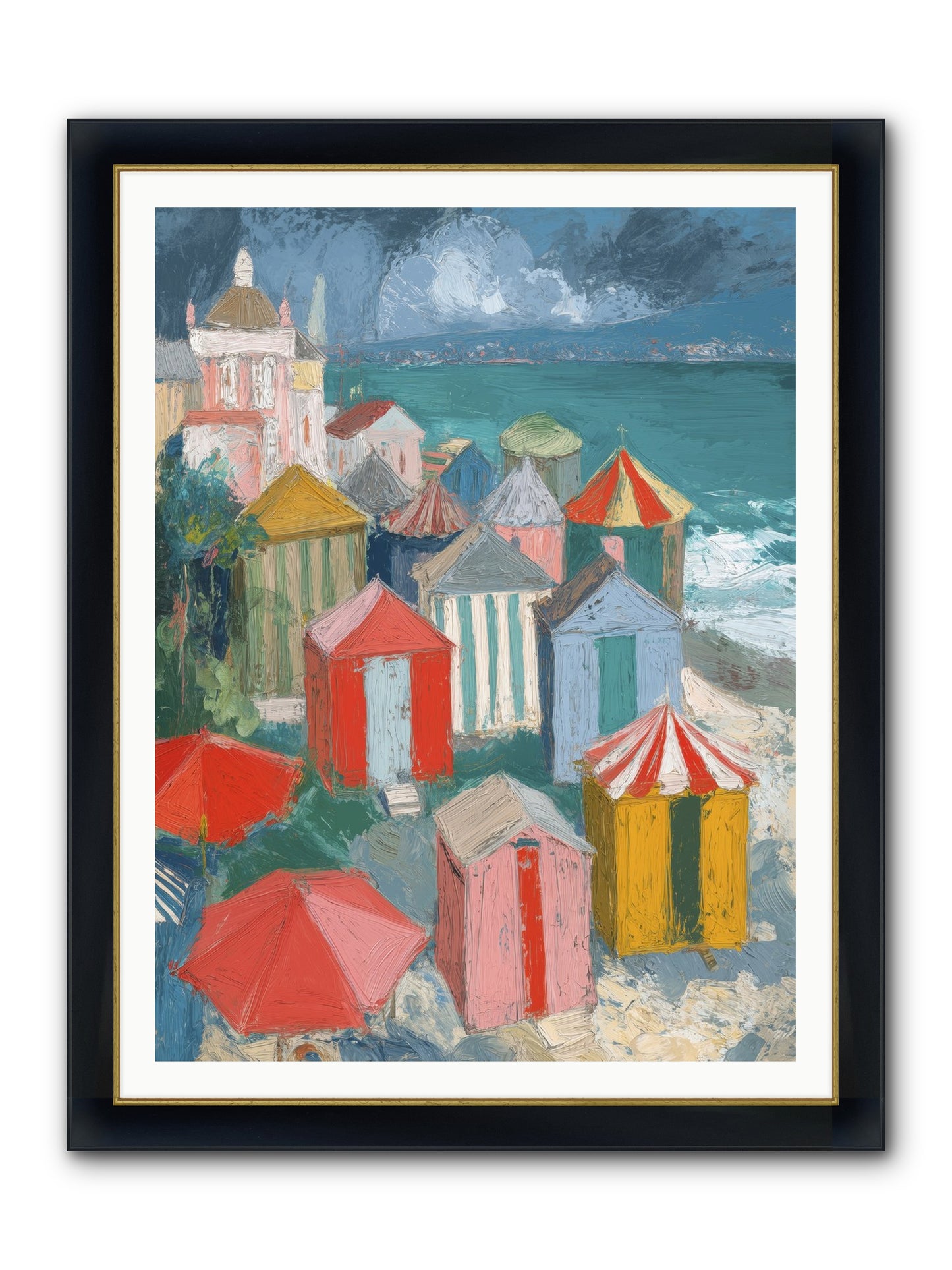 Every July Framed Print - Wide Black w/Gold 36x48