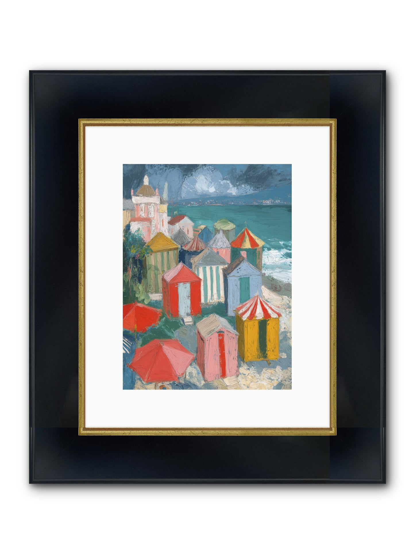 Every July Framed Print - Wide Black w/Gold 9x12