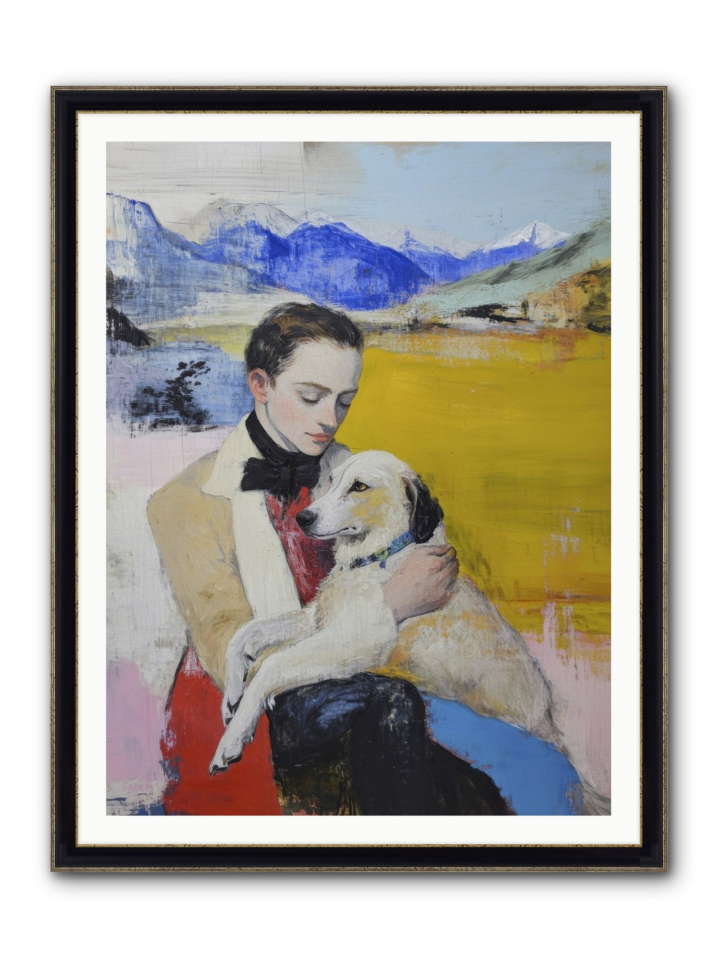 Everything Beautiful Framed Print - Black & Gold 36x48