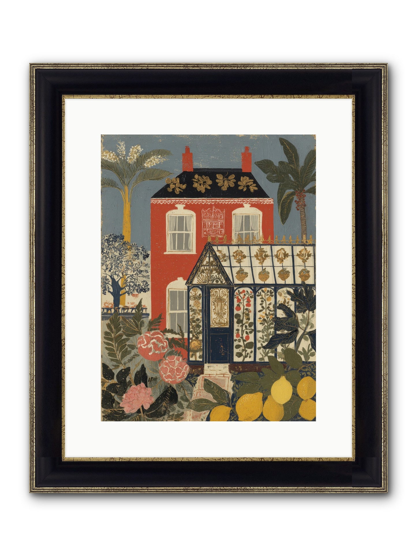 Everything Had A Story Framed Print - Black & Gold 12x16