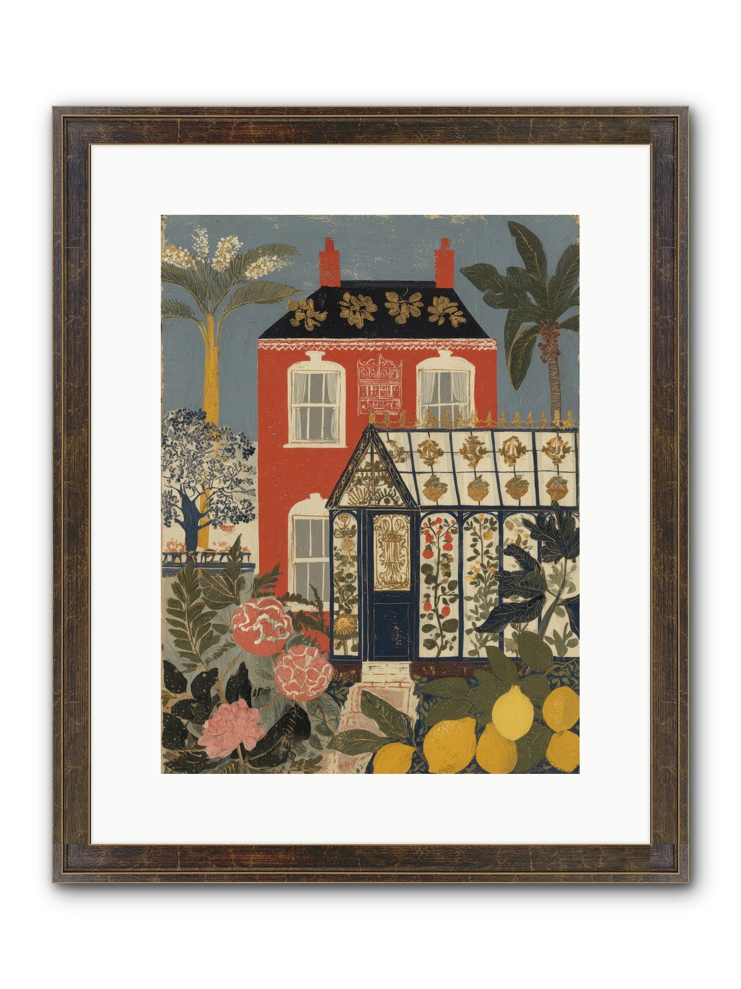 Everything Had A Story Framed Print - Slimwoods Black/Gold 12x16