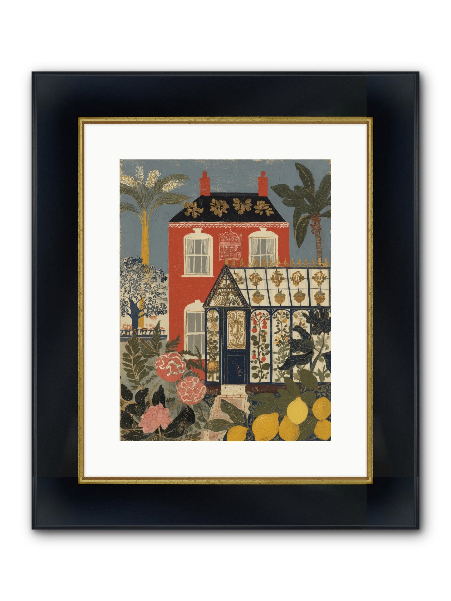 Everything Had A Story Framed Print - Wide Black w/Gold 12x16