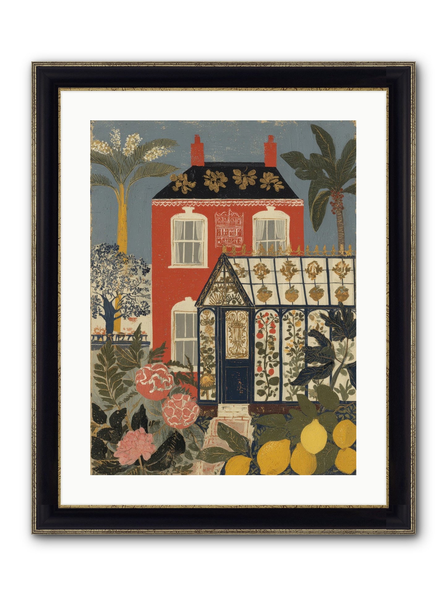 Everything Had A Story Framed Print - Black & Gold 18x24