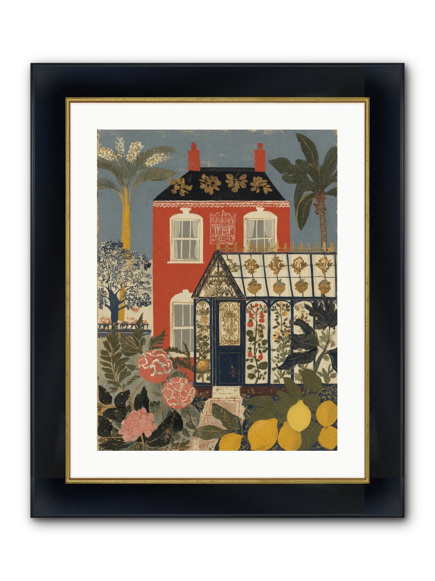 Everything Had A Story Framed Print - Wide Black w/Gold 18x24