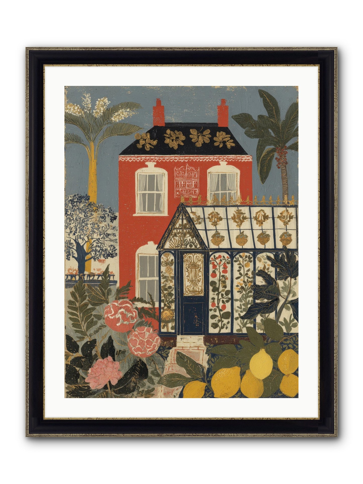 Everything Had A Story Framed Print - Black & Gold 24x32