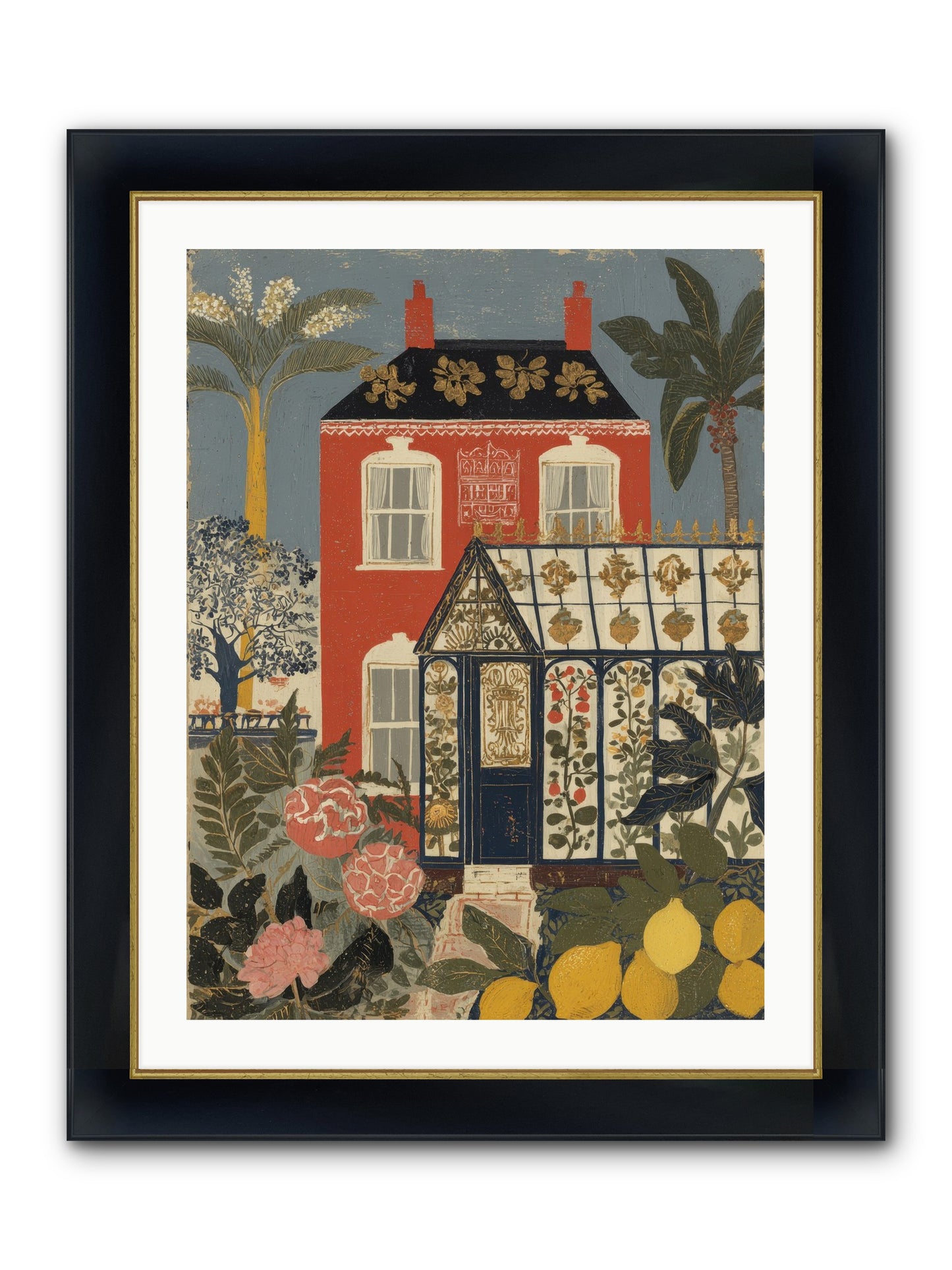 Everything Had A Story Framed Print - Wide Black w/Gold 24x32
