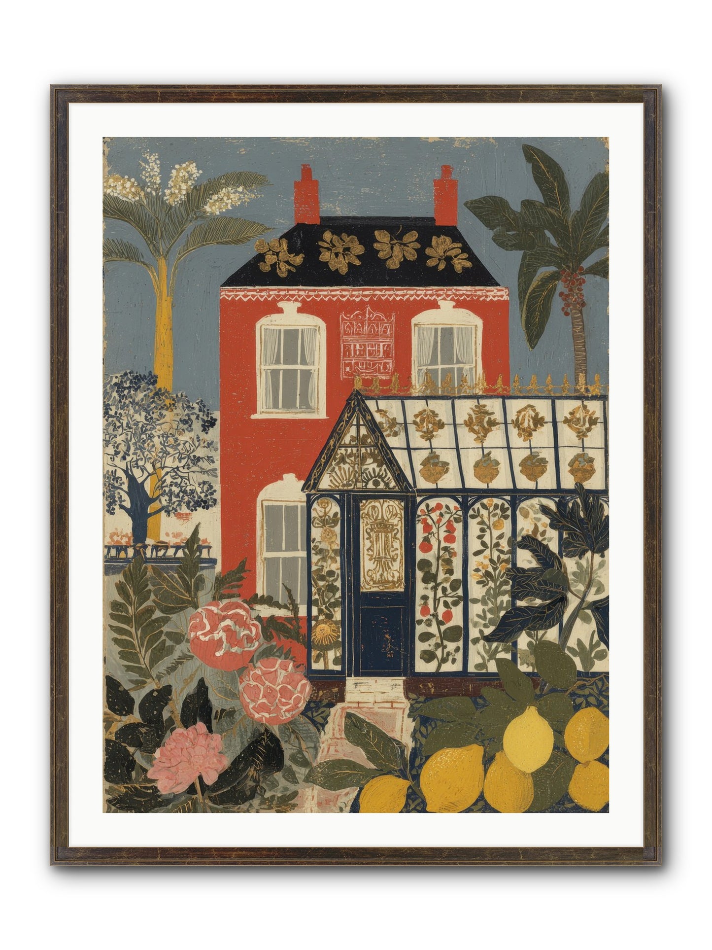 Everything Had A Story Framed Print - Slimwoods Black/Gold 30x40
