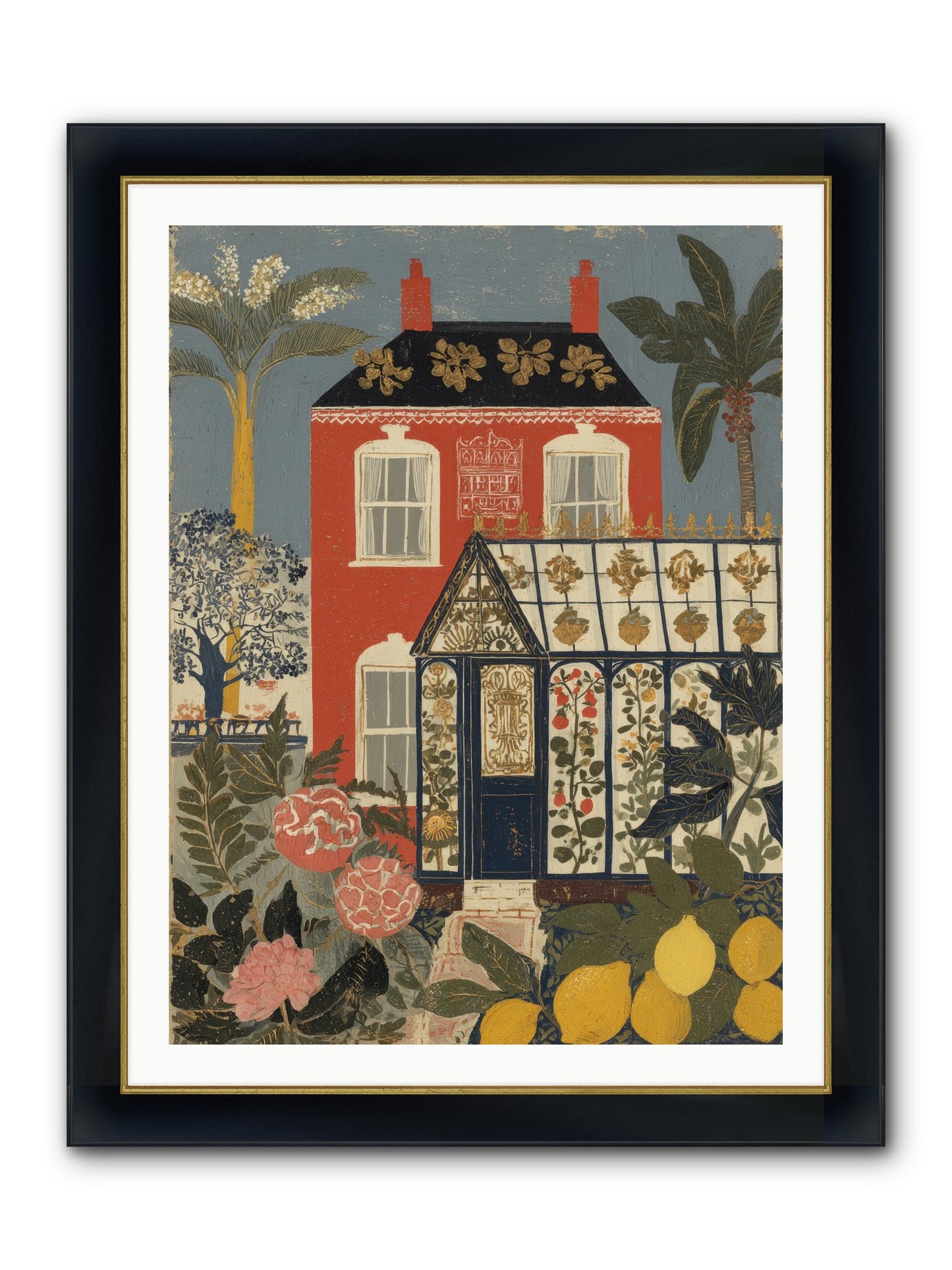 Everything Had A Story Framed Print - Wide Black w/Gold 30x40