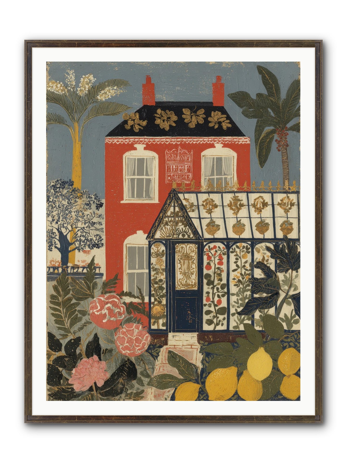 Everything Had A Story Framed Print - Slimwoods Black/Gold 36x48