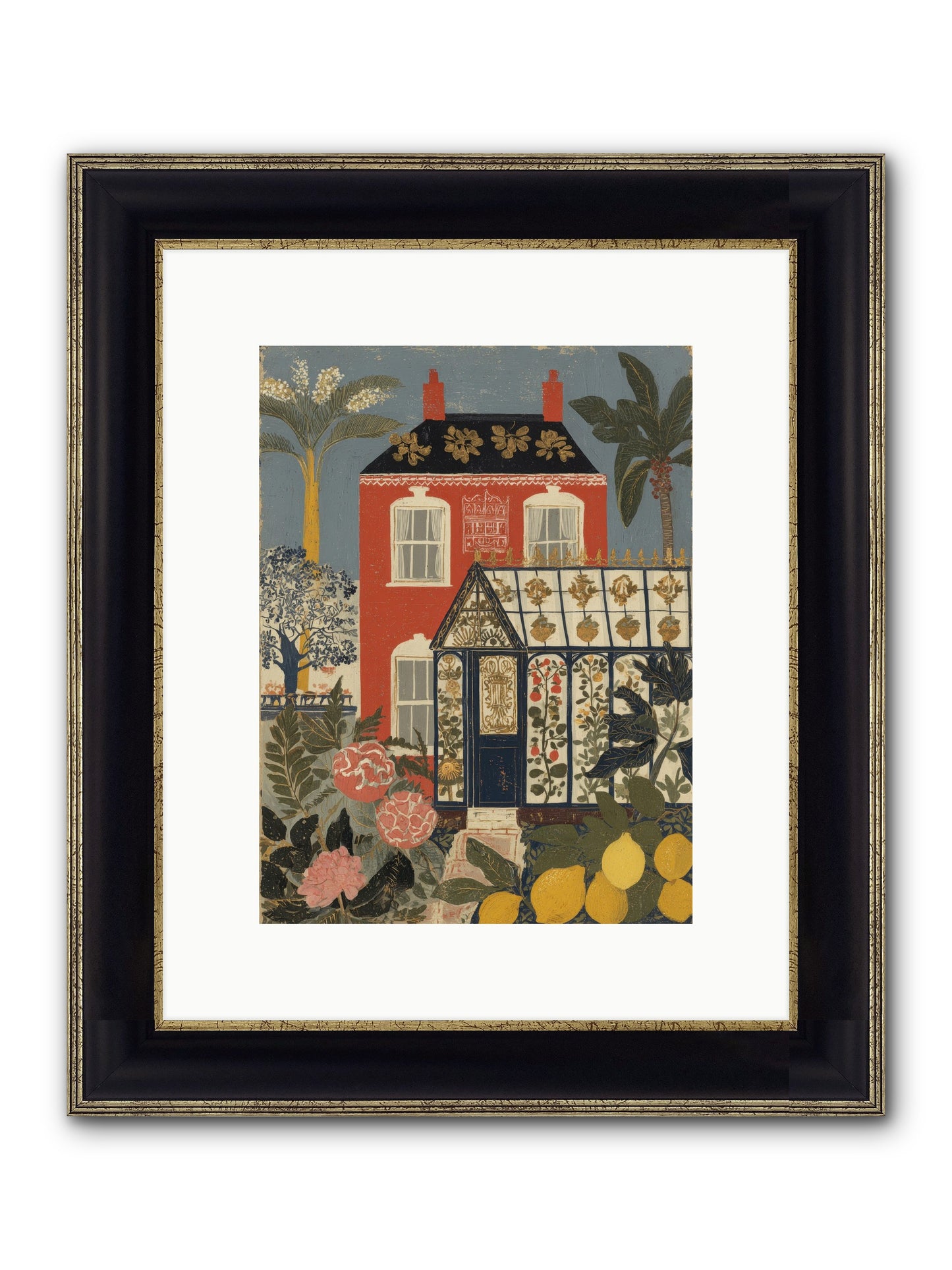 Everything Had A Story Framed Print - Black & Gold 9x12