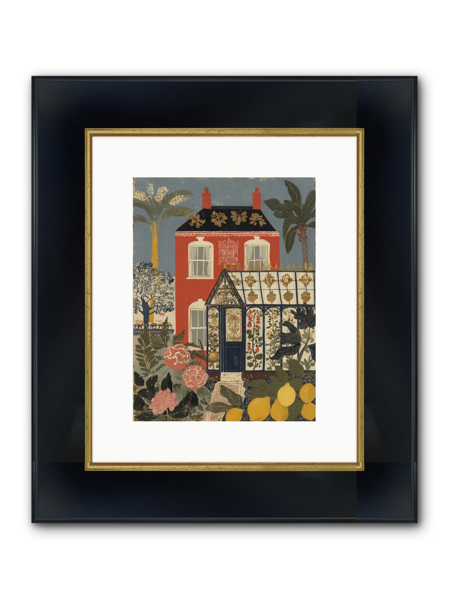 Everything Had A Story Framed Print - Wide Black w/Gold 9x12