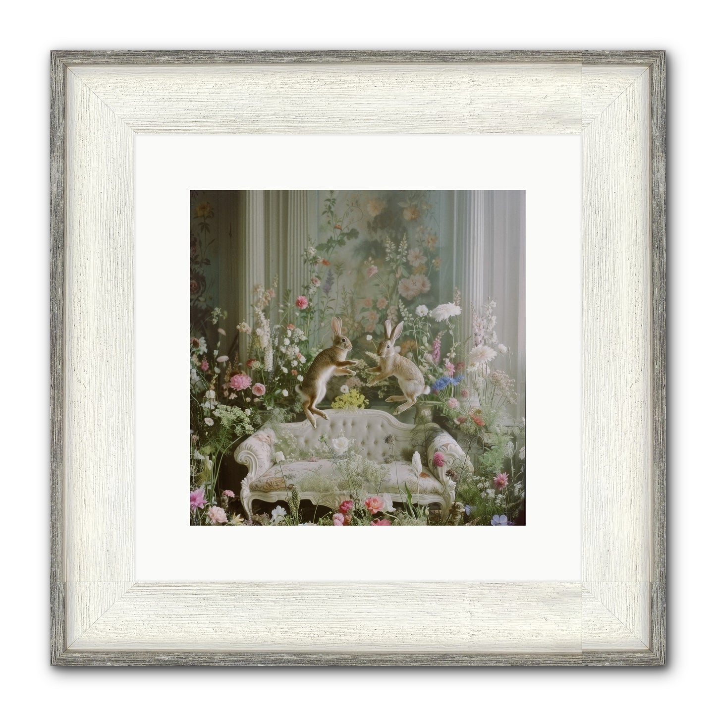 Exaltation Framed Print - Driftwood White 12x12