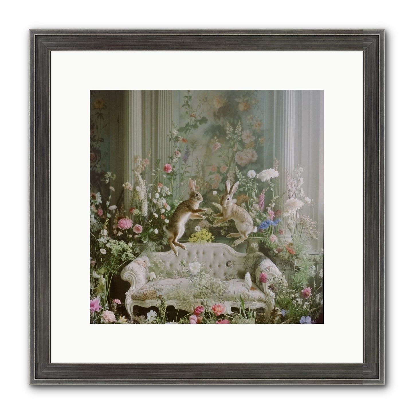 Exaltation Framed Print - Slimwoods Black/Silver 12x12