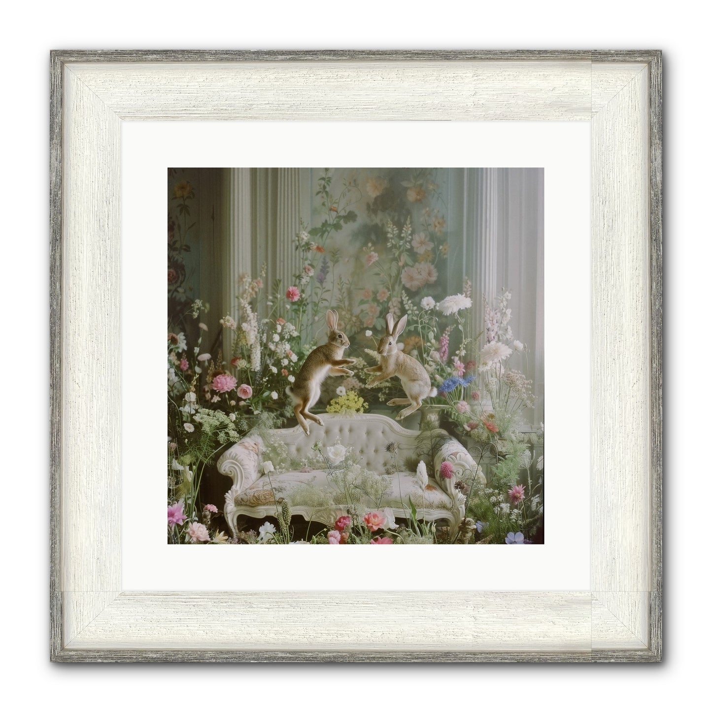 Exaltation Framed Print - Driftwood White 16x16
