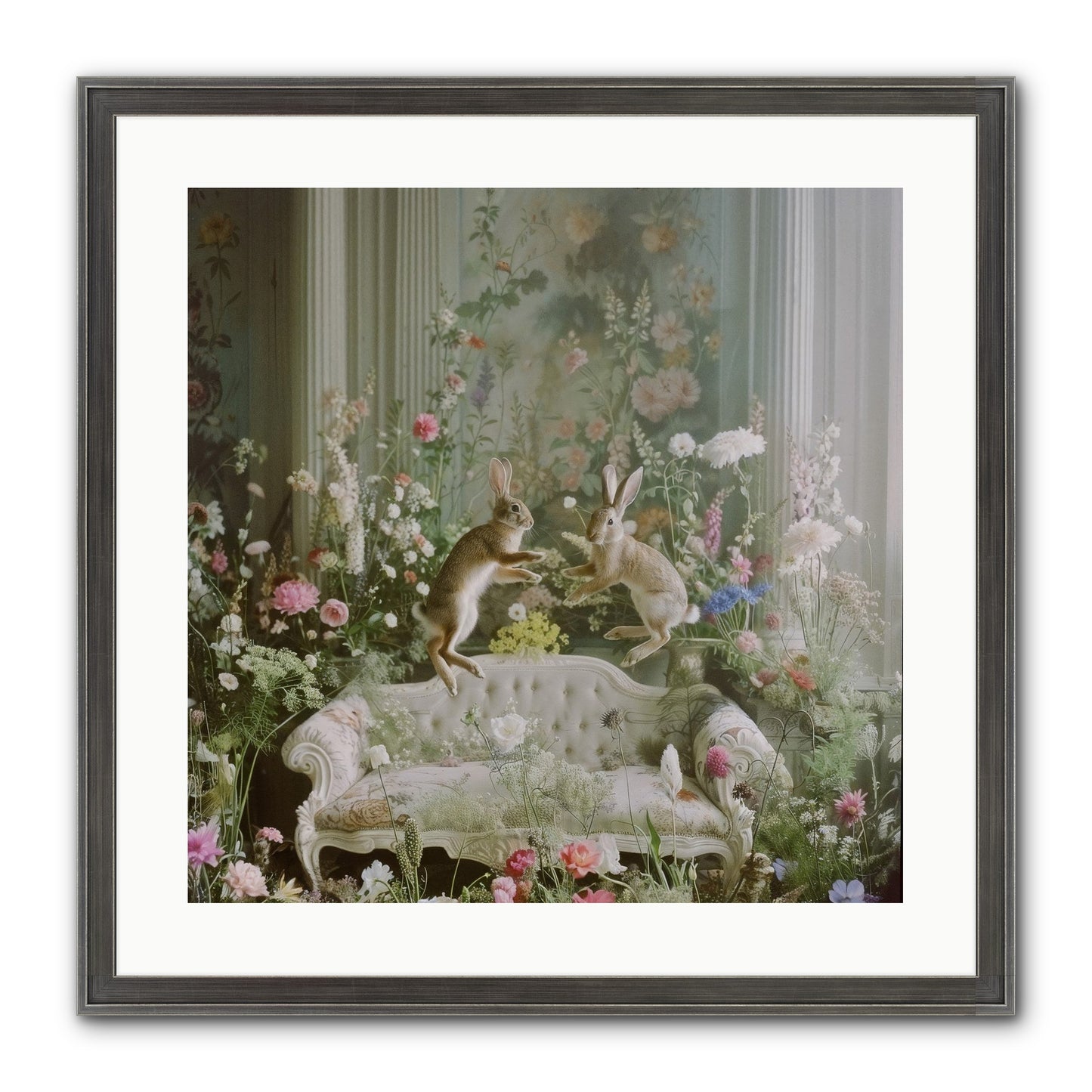 Exaltation Framed Print - Slimwoods Black/Silver 20x20