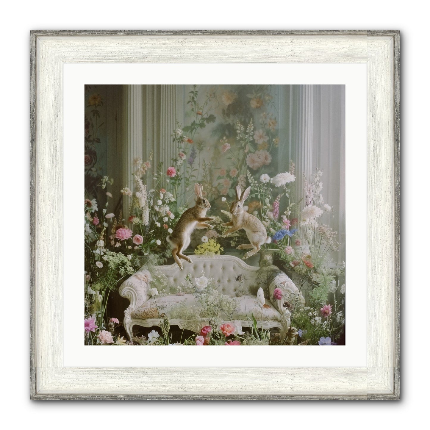 Exaltation Framed Print - Driftwood White 24x24