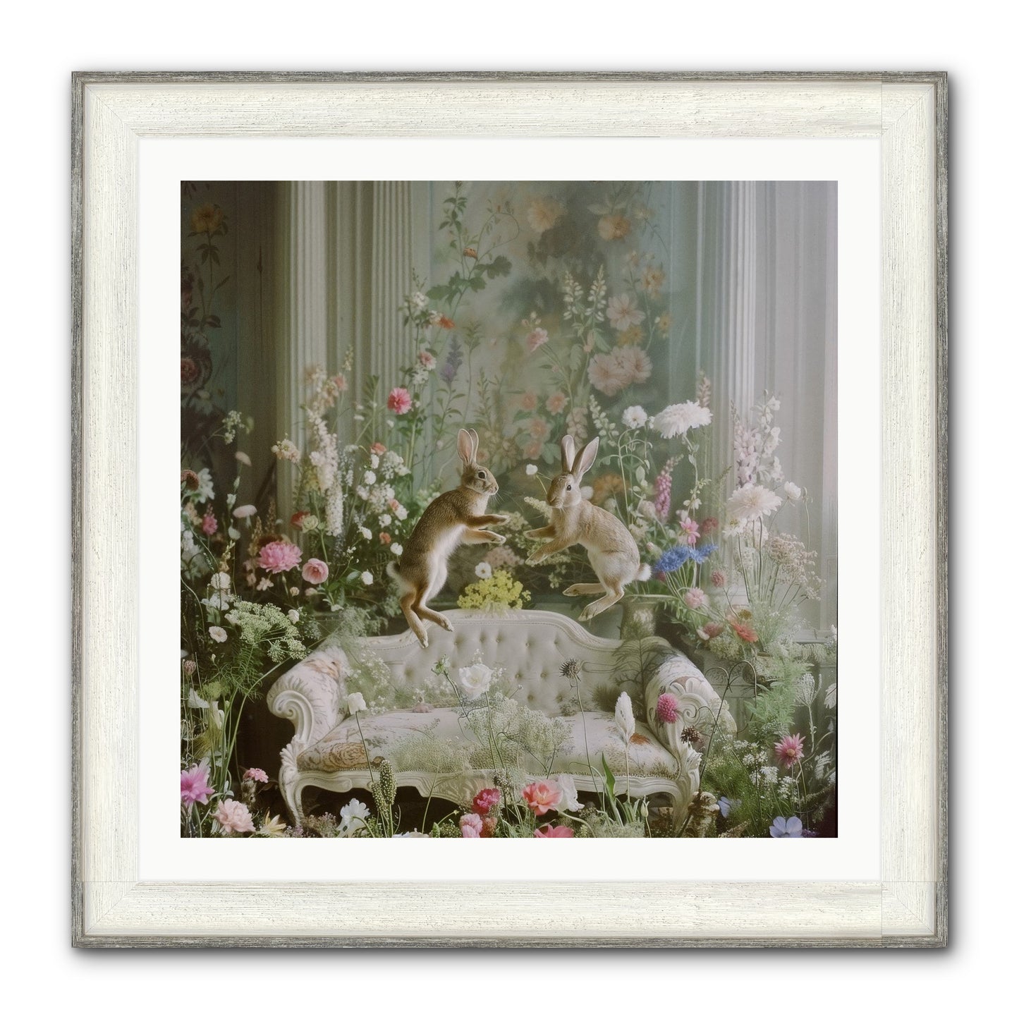 Exaltation Framed Print - Driftwood White 30x30