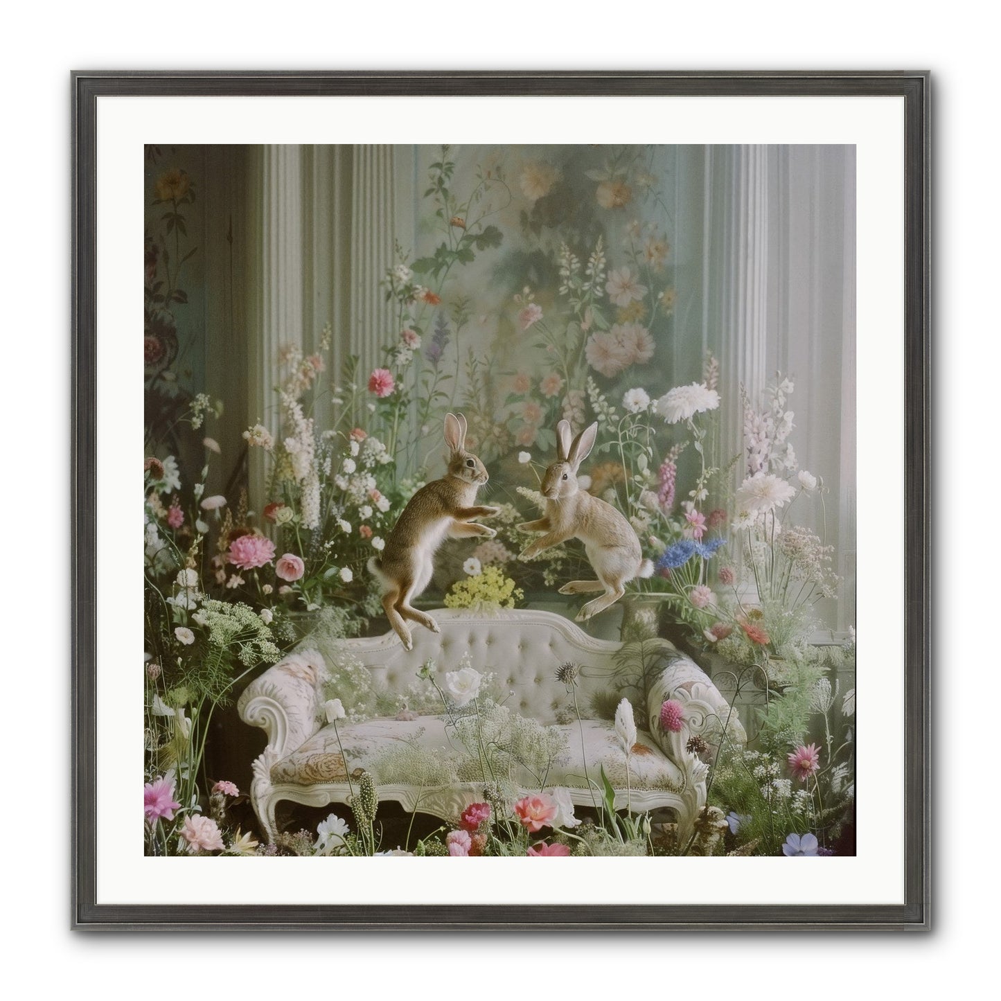 Exaltation Framed Print - Slimwoods Black/Silver 30x30