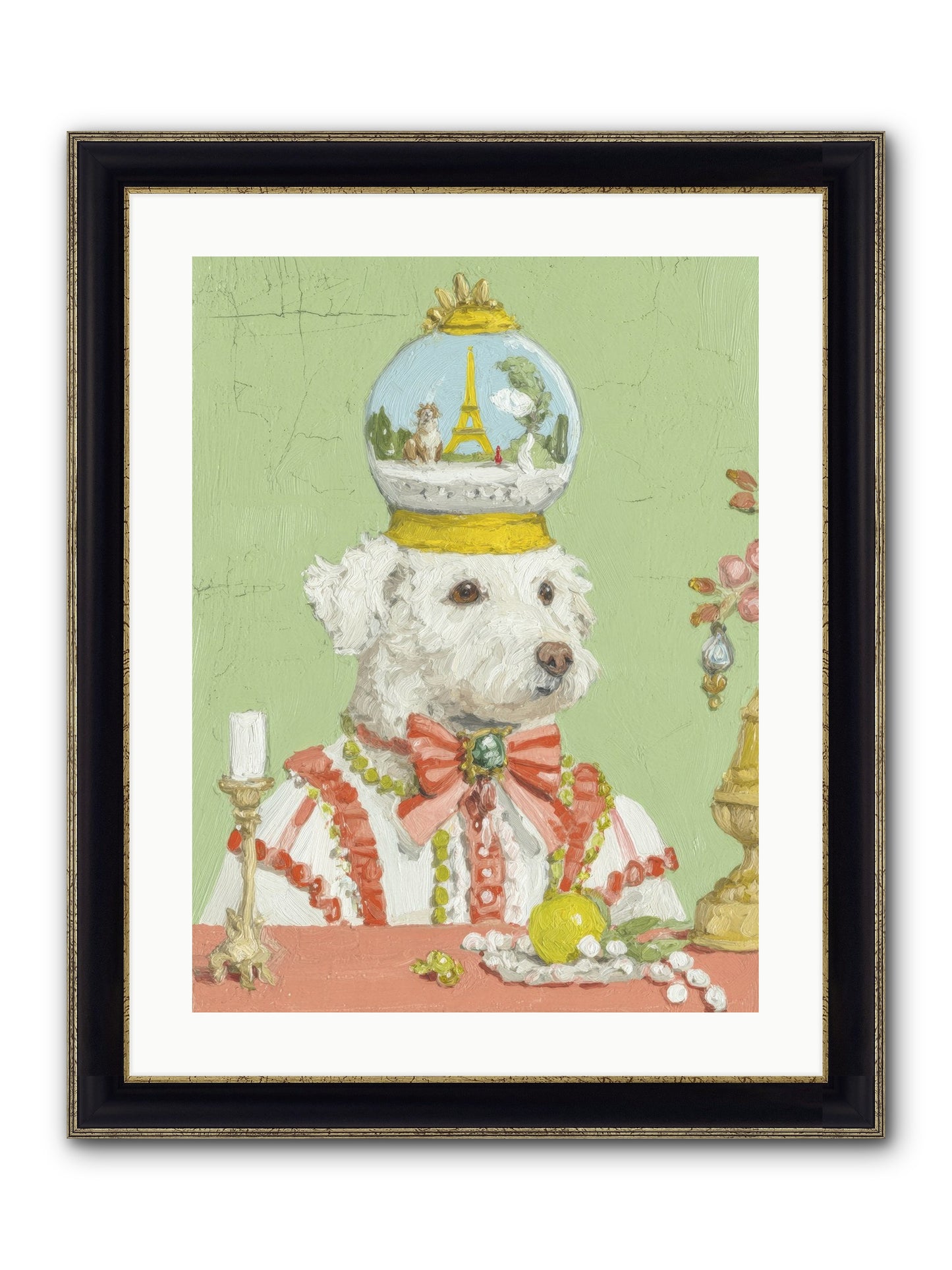 Exquisite Wandering Framed Print - Black & Gold 18x24