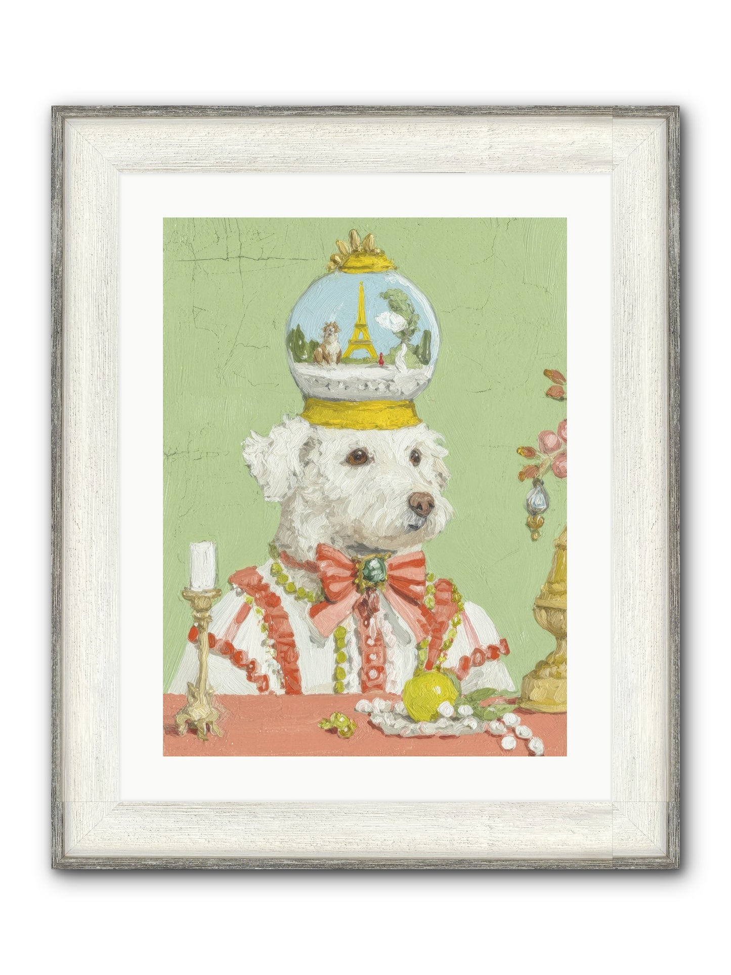 Exquisite Wandering Framed Print - Driftwood White 18x24