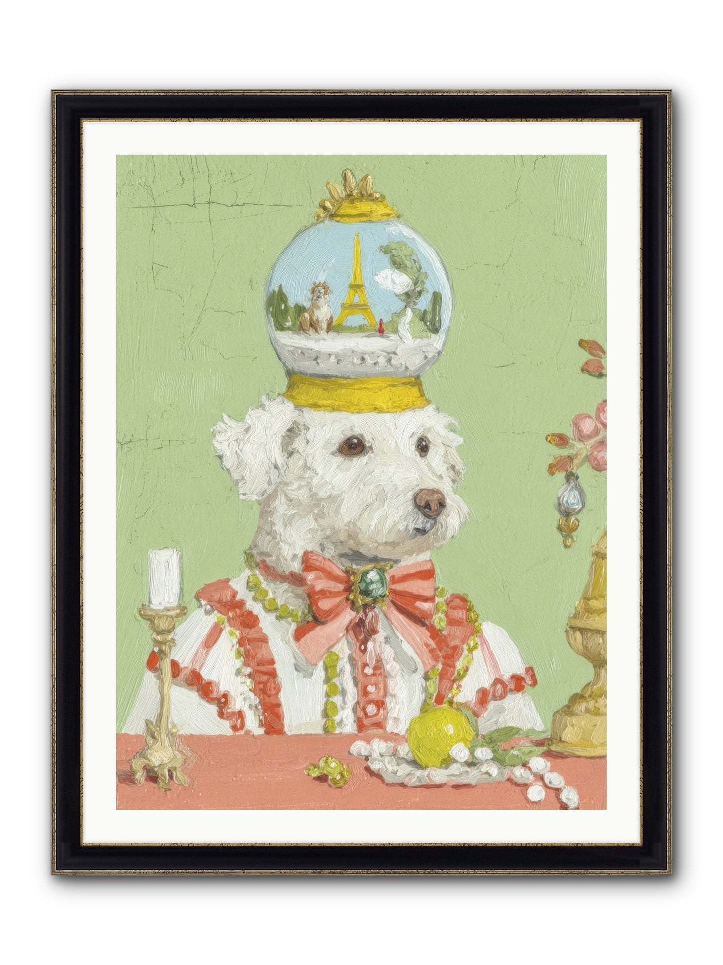 Exquisite Wandering Framed Print - Black & Gold 30x40