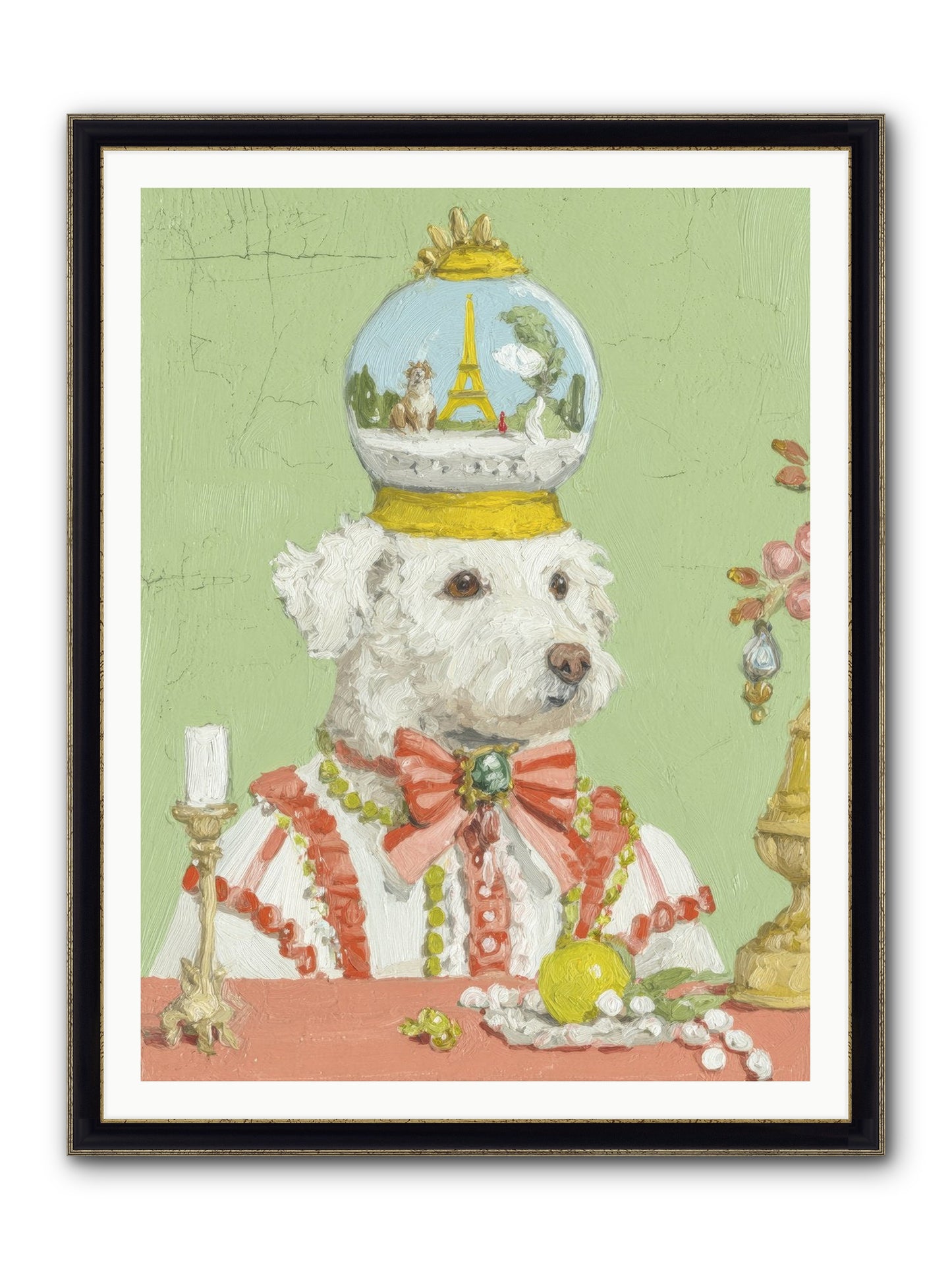 Exquisite Wandering Framed Print - Black & Gold 36x48