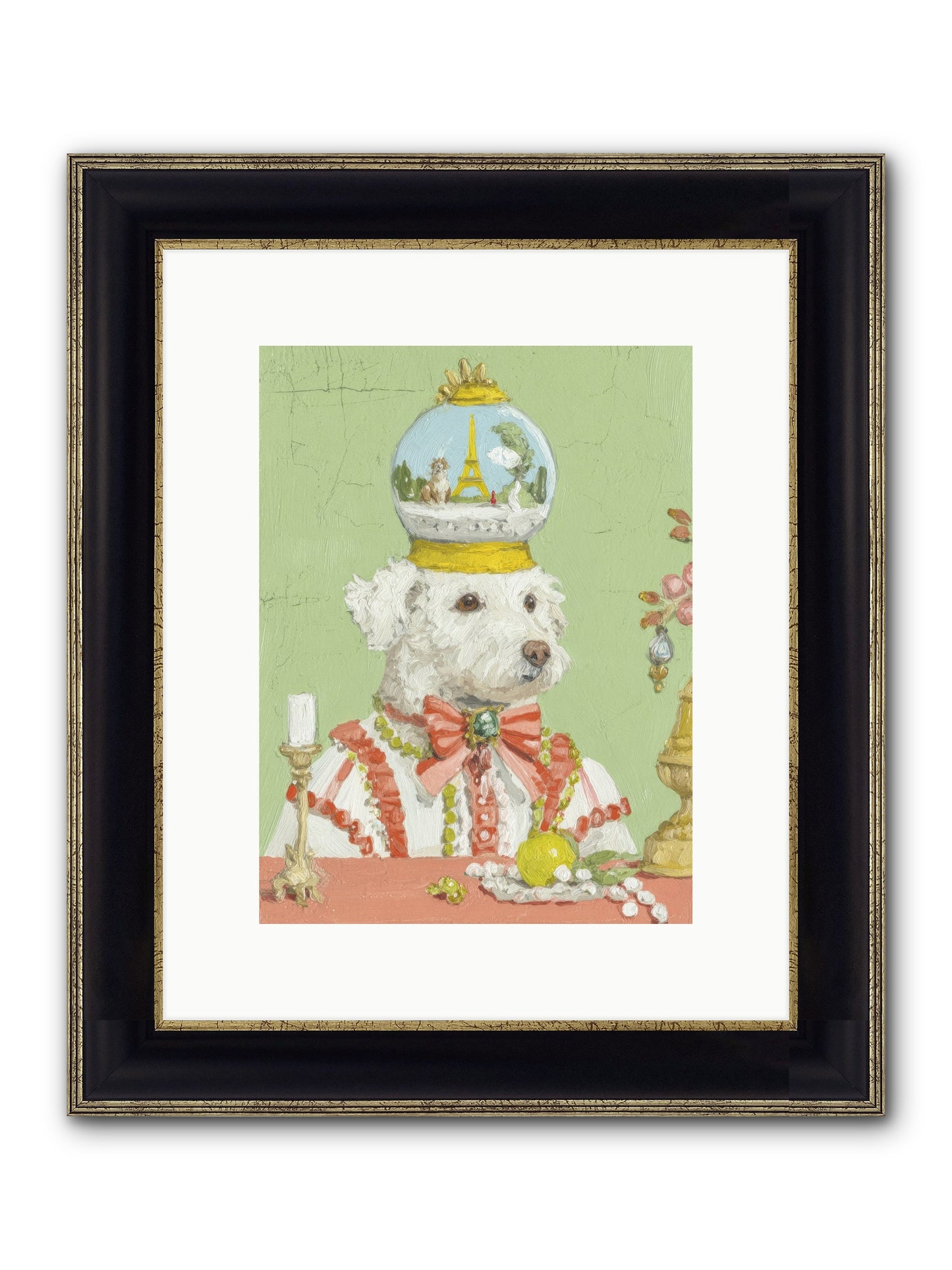 Exquisite Wandering Framed Print - Black & Gold 9x12