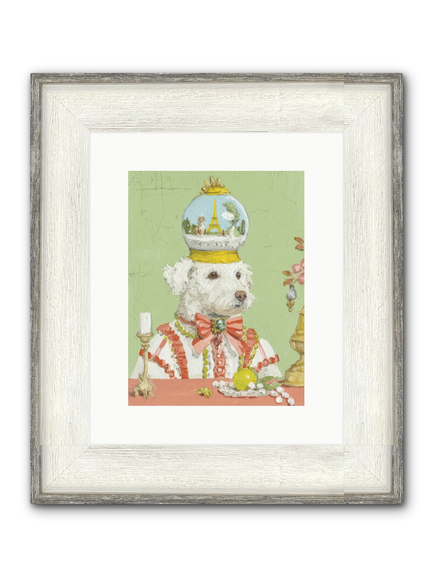 Exquisite Wandering Framed Print - Driftwood White 9x12