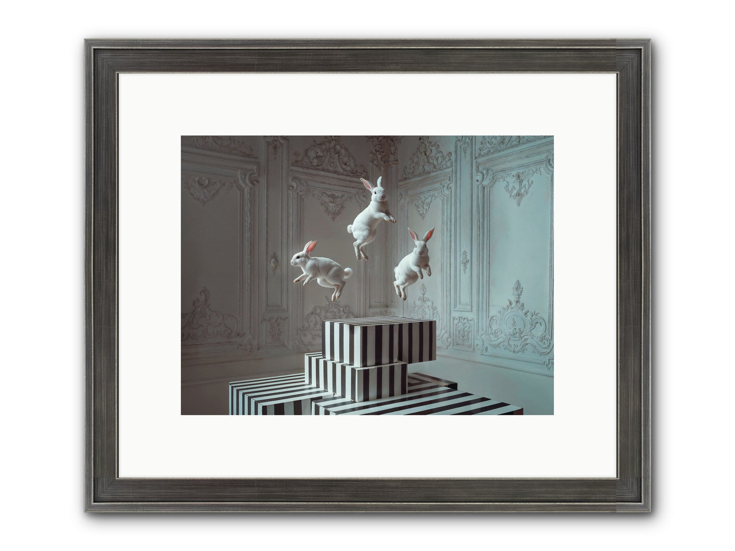 Fête Royale No.2 Framed Print - Slimwoods Black/Silver 12x9