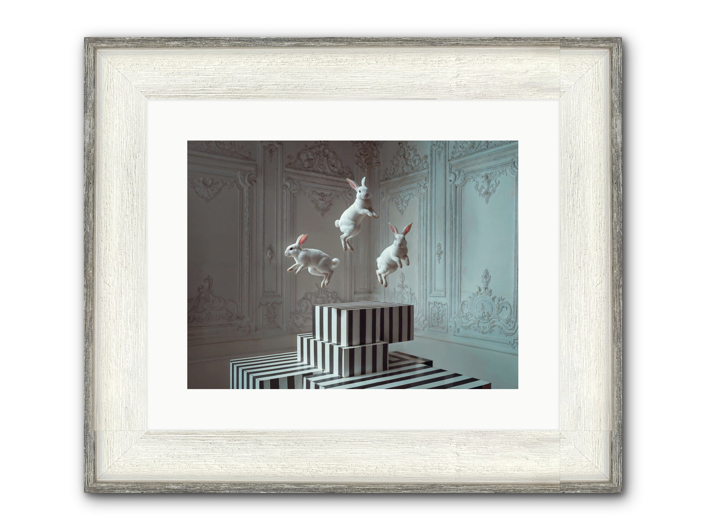 Fête Royale No.2 Framed Print - Driftwood White 16x12