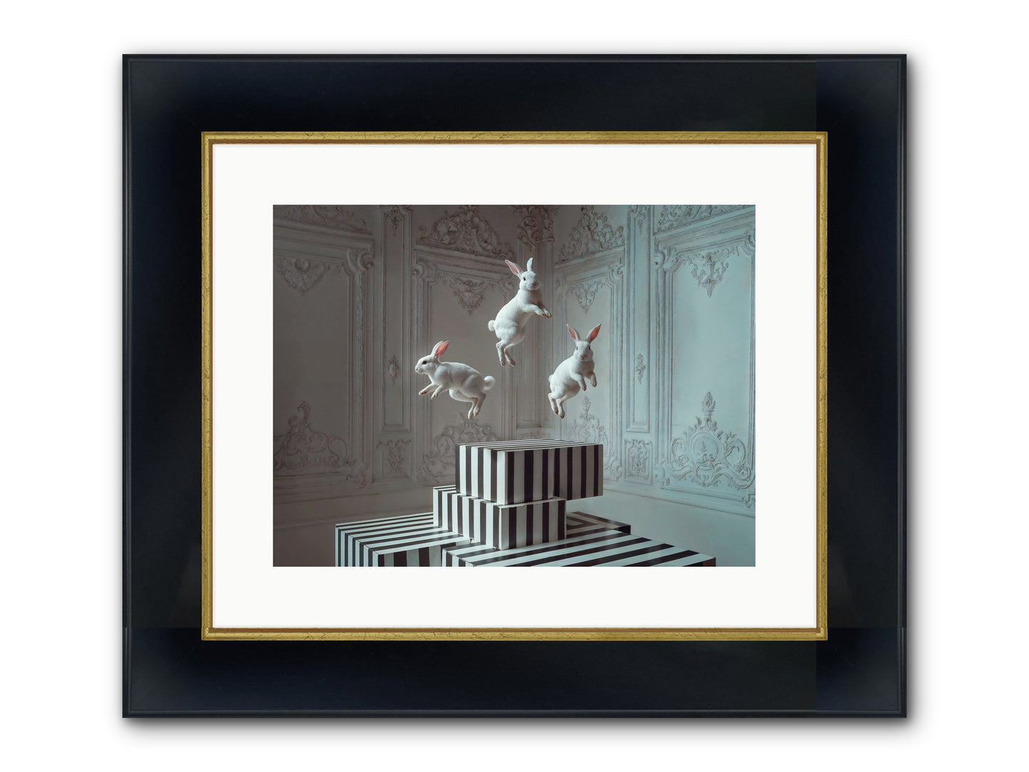 Fête Royale No.2 Framed Print - Wide Black w/Gold 16x12