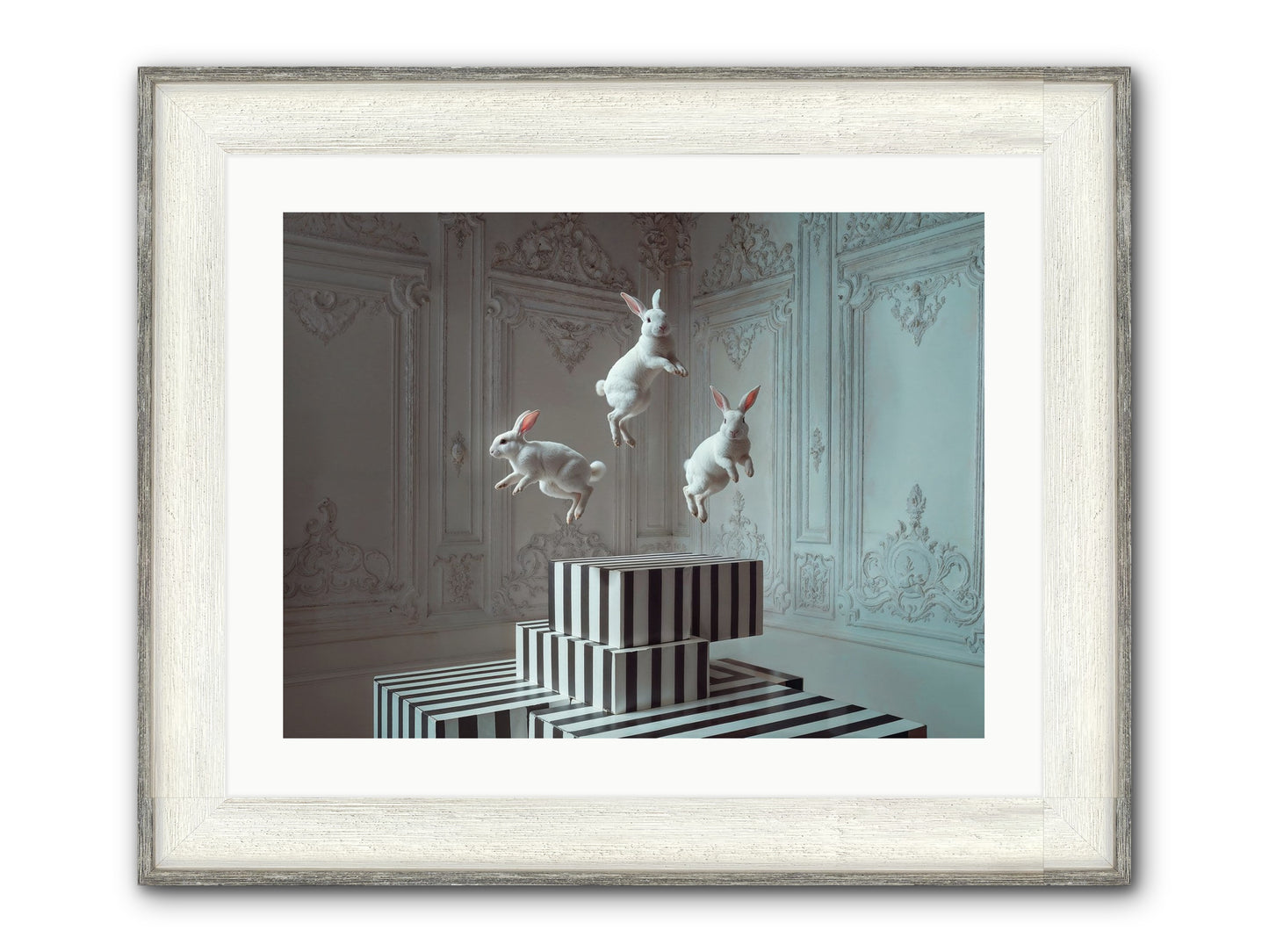 Fête Royale No.2 Framed Print - Driftwood White 24x18