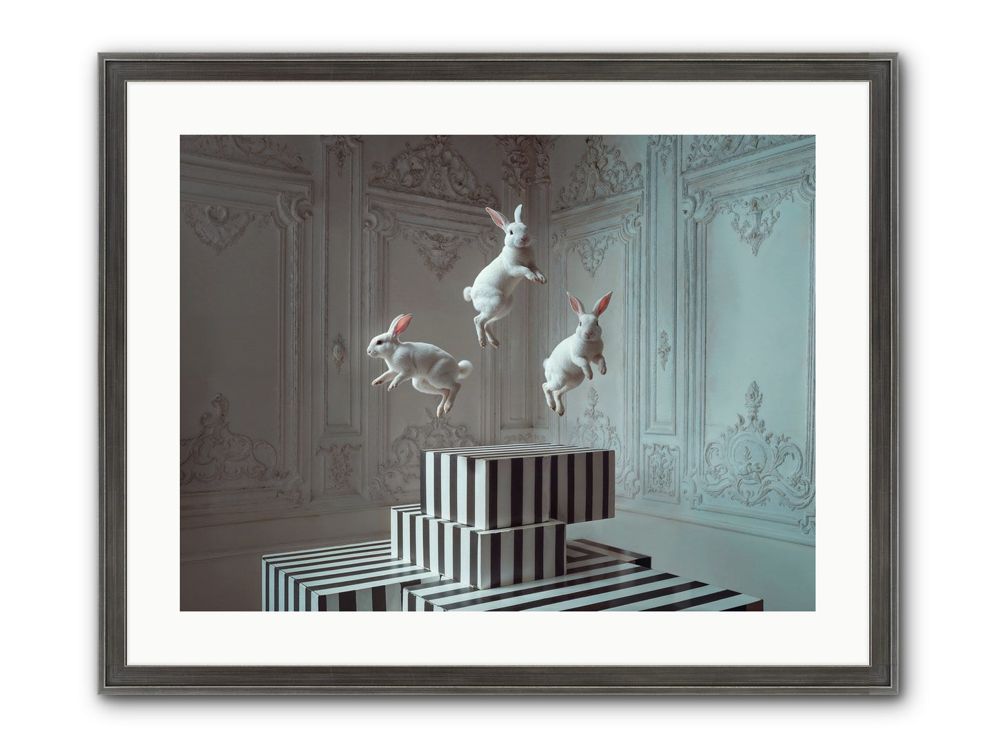 Fête Royale No.2 Framed Print - Slimwoods Black/Silver 24x18