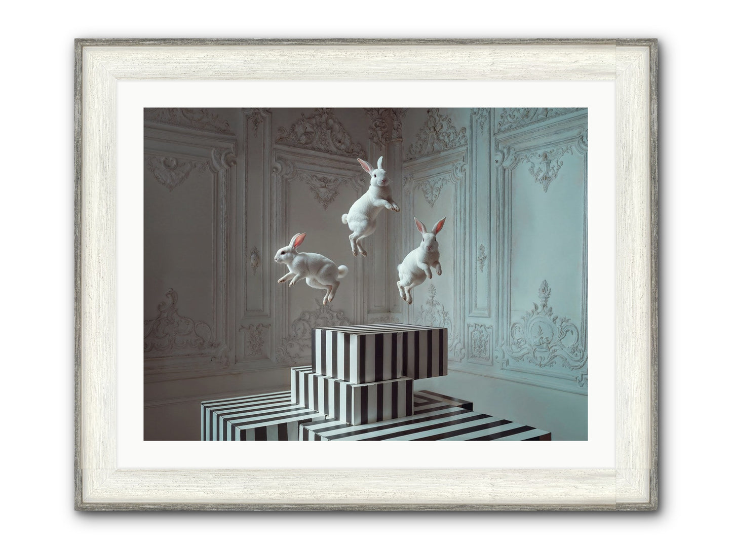 Fête Royale No.2 Framed Print - Driftwood White 32x24