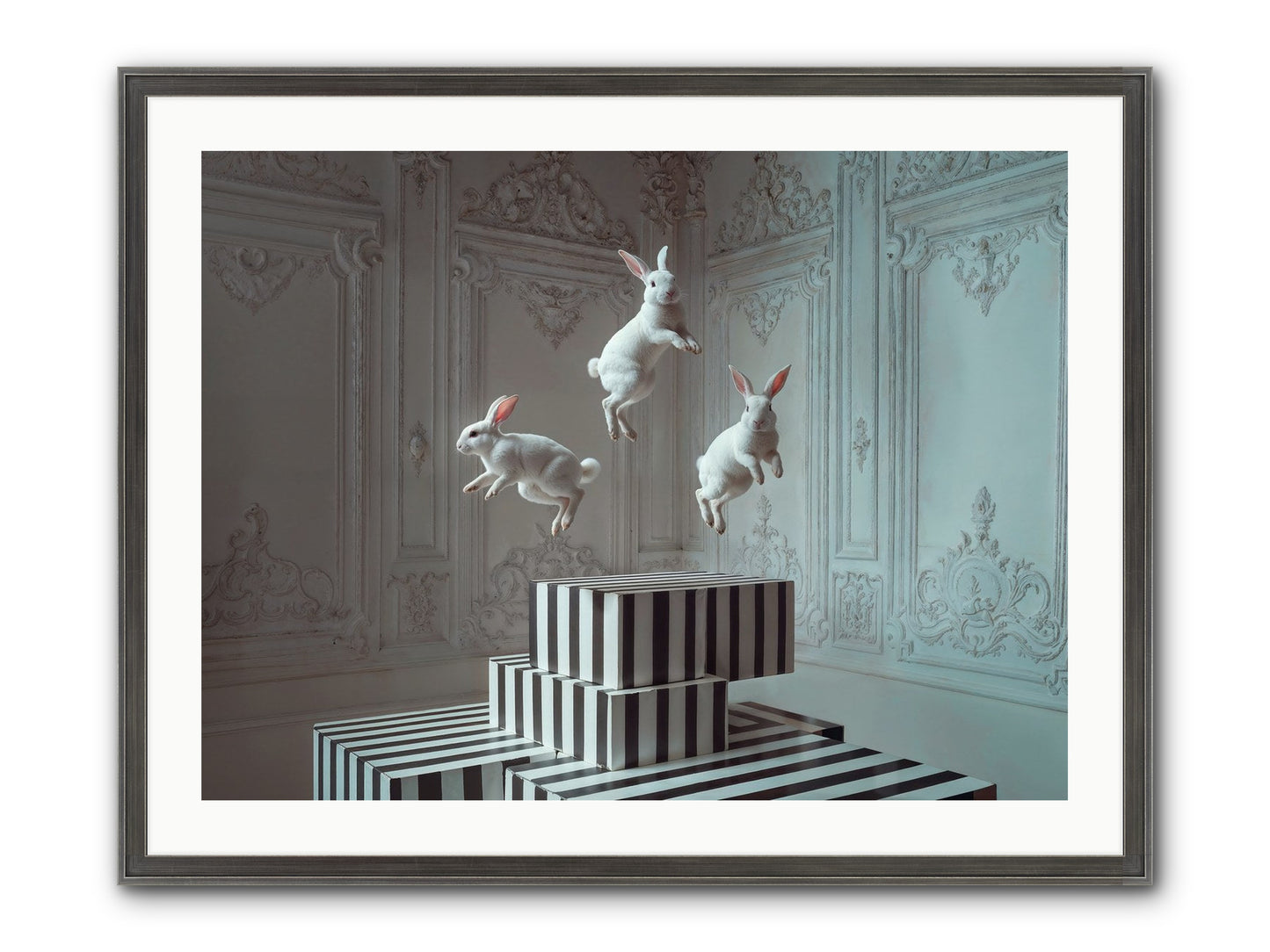 Fête Royale No.2 Framed Print - Slimwoods Black/Silver 32x24
