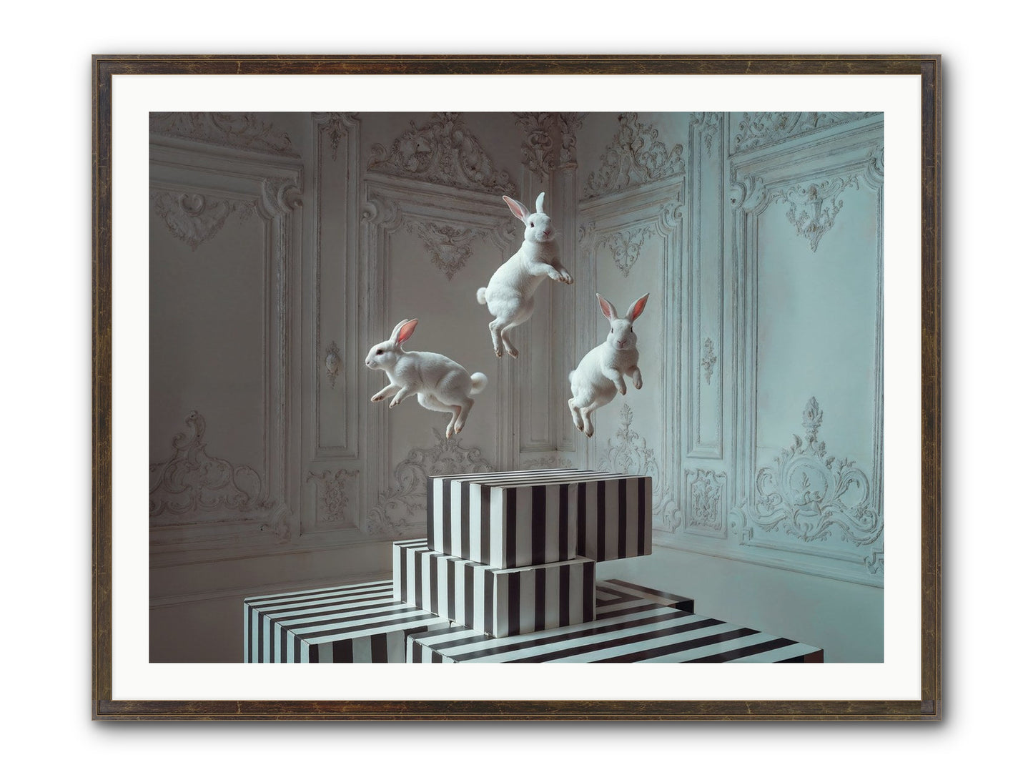 Fête Royale No.2 Framed Print - Slimwoods Black/Gold 40x30