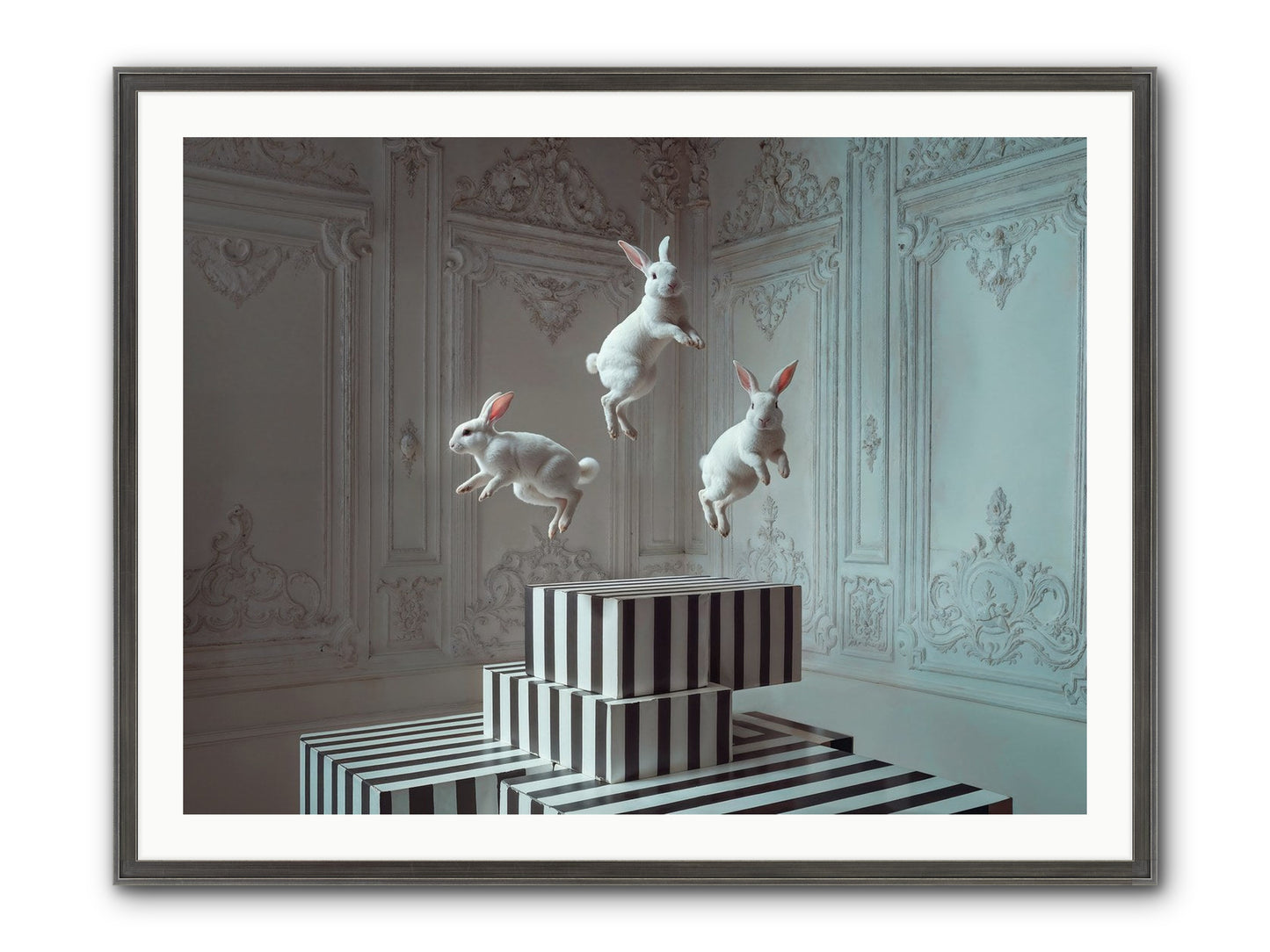 Fête Royale No.2 Framed Print - Slimwoods Black/Silver 40x30