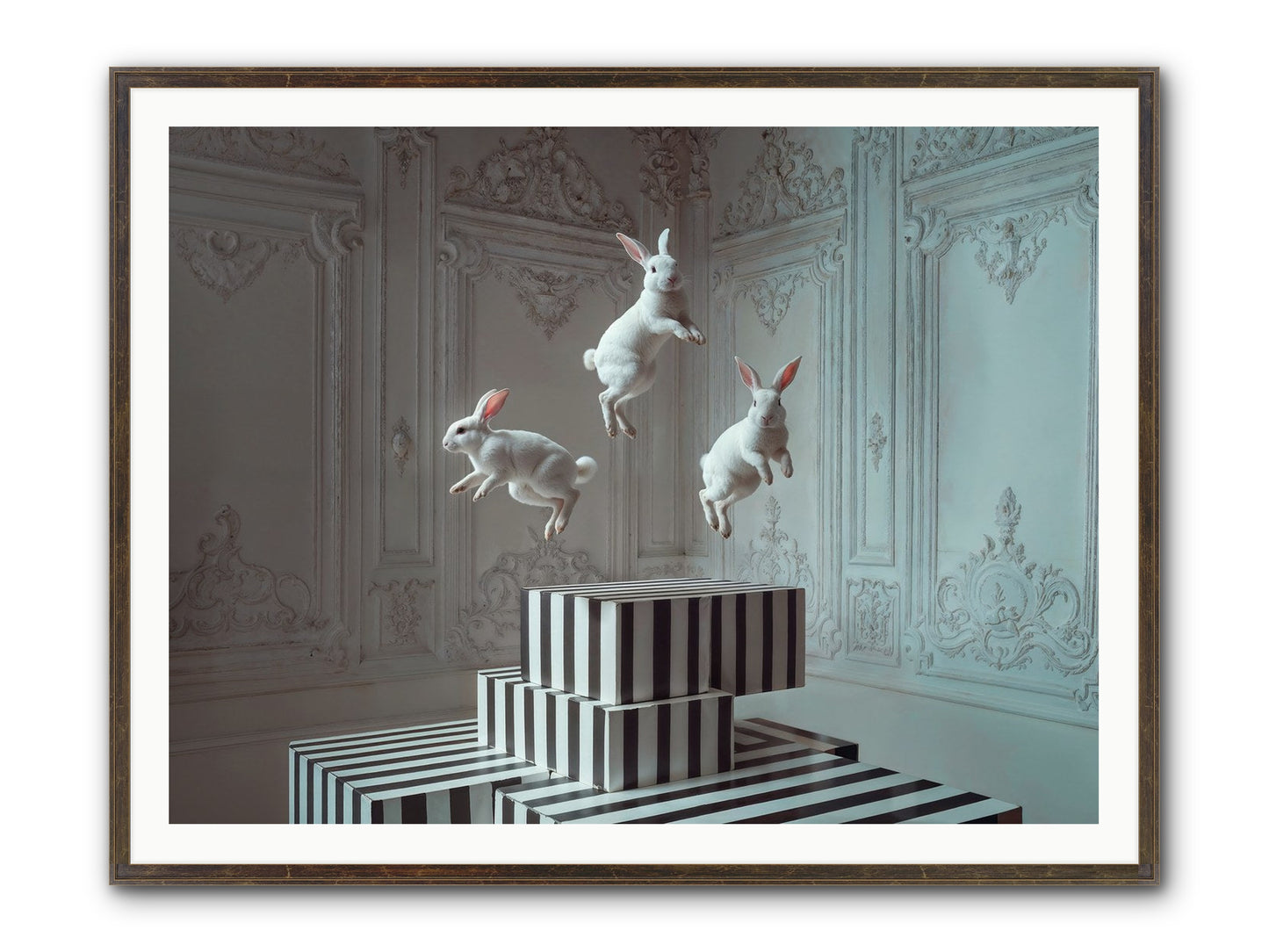Fête Royale No.2 Framed Print - Slimwoods Black/Gold 48x36
