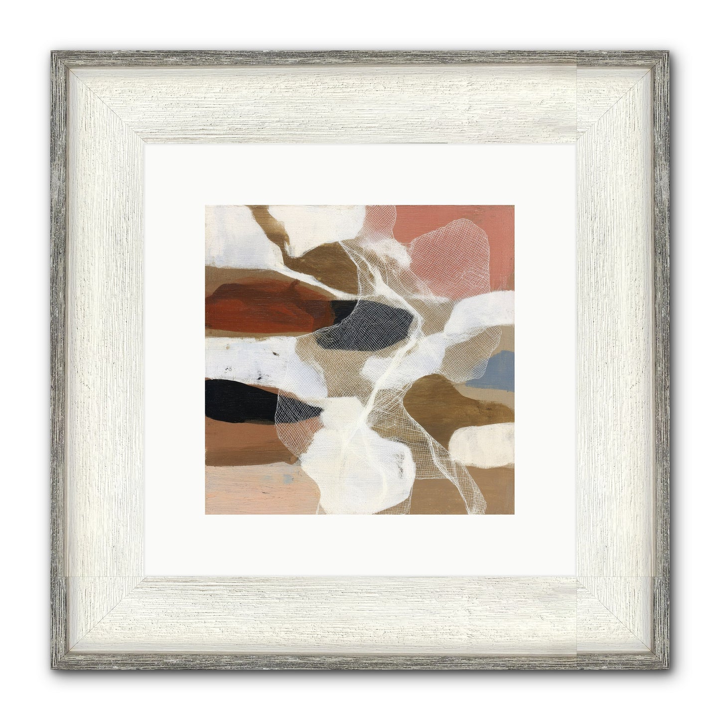 Fable Framed Print - Driftwood White 10x10
